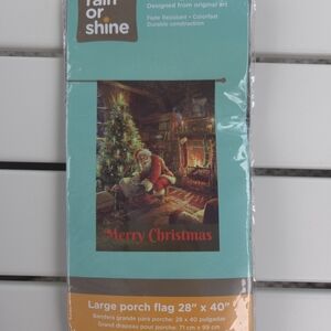 Rain or Shine # 1315512  Merry Christmas large porch flag 28"X 40 Brand new NWT